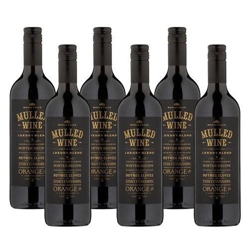 Case of 6 Maple Falls Mulled Wine 75cl Wine